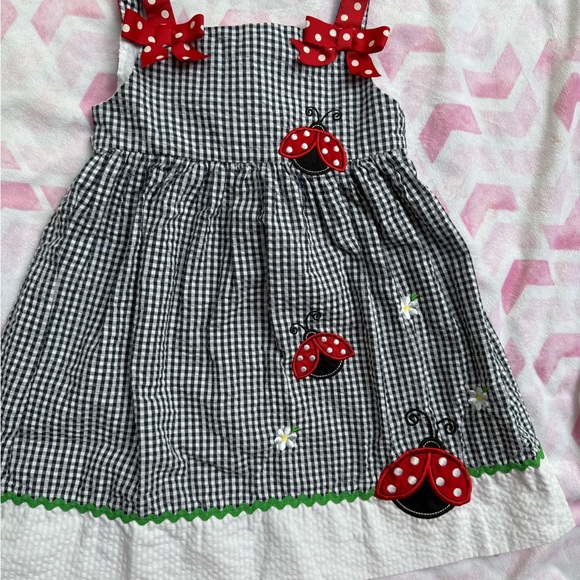 Rene Rofe Other - Rare Too Ladybug gingham dress